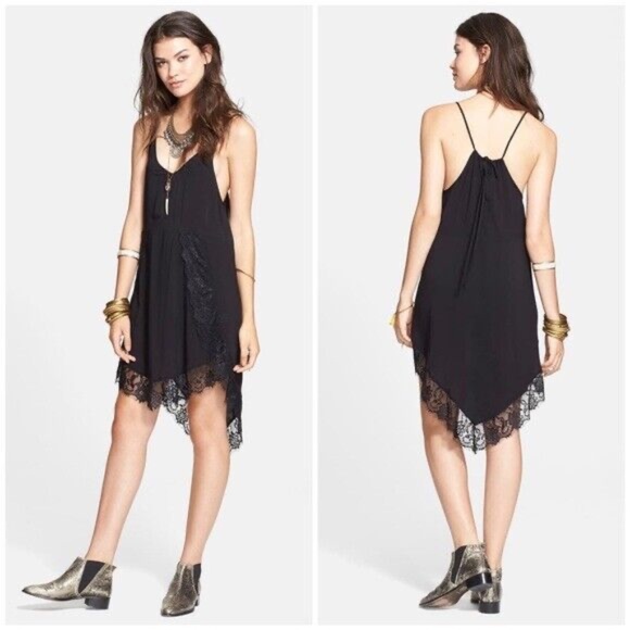 Free People Dresses & Skirts - Intimately Free People Eyelashes Lace Slip Dress XS/P